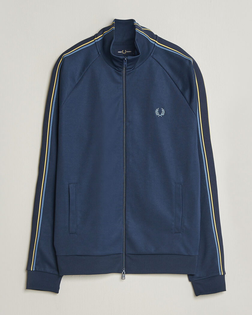 Fred Perry Taped Track Jacket Carbon blue bei Care of Carl