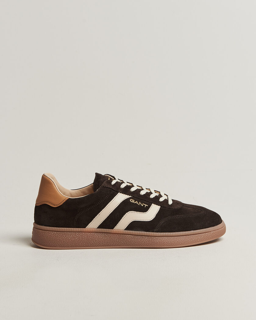 GANT Cuzmo Suede Sneaker Dark Brown/White – Braun