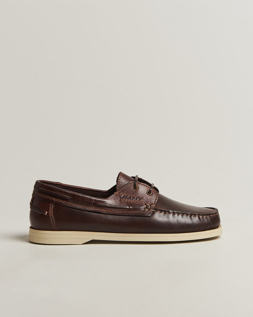 Gant Yardport Leather Boat Shoe Brown – Braun