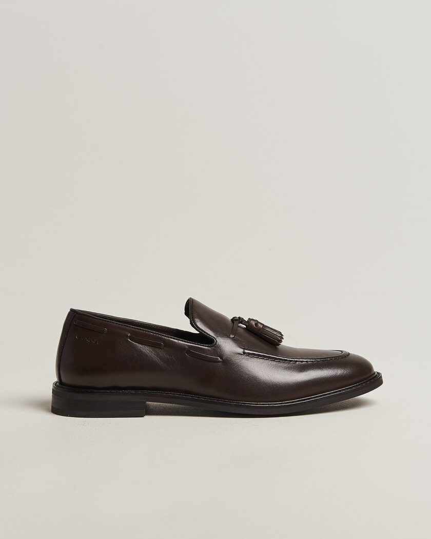 GANT Lozham Leather Tassle Loafer Dark Brown – Braun