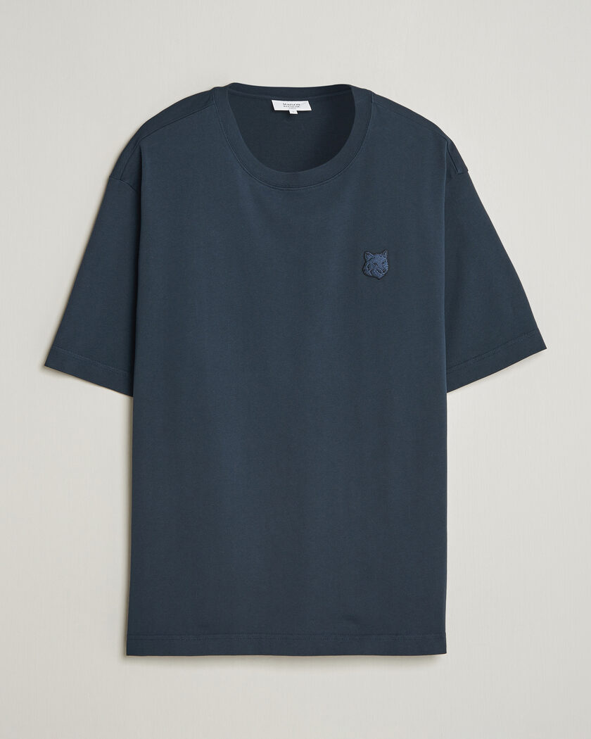 Maison Kitsuné Tonal Fox Head T-Shirt Navy – Blau