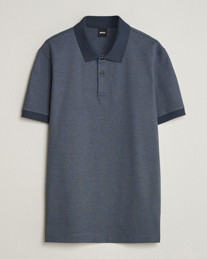 BOSS BLACK Parlay Jersey Polo Dark Blue – Blau