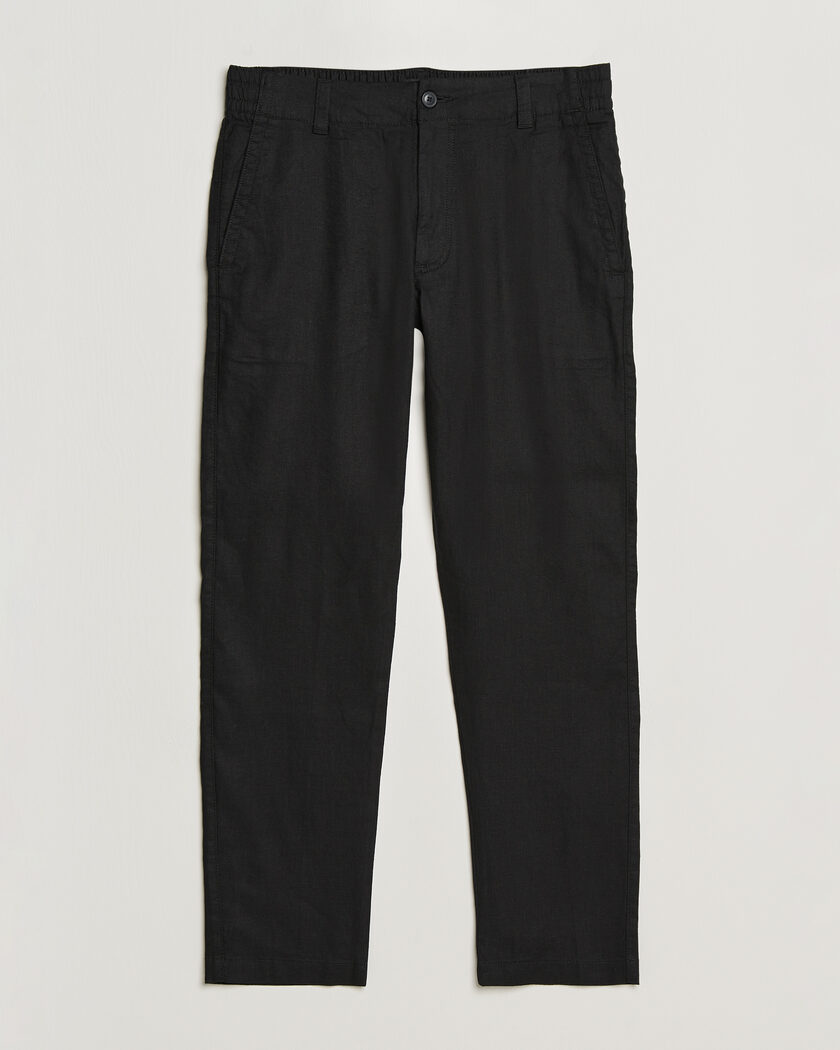 BOSS ORANGE Sanderson Linen Pants Black – Schwarz