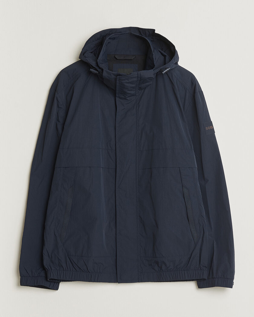 BOSS ORANGE Oberle Hooded Jacket Dark Blue – Blau