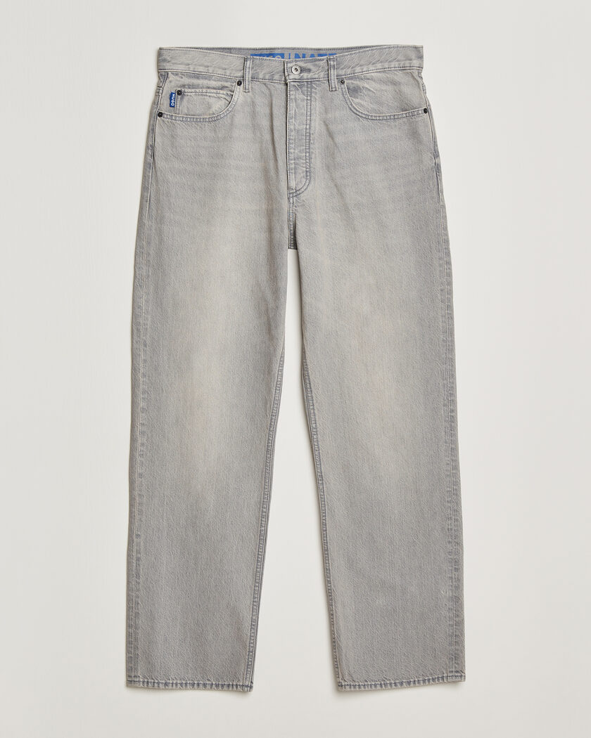 HUGO Nate Baggy Fit Jeans Medium Grey – Grau