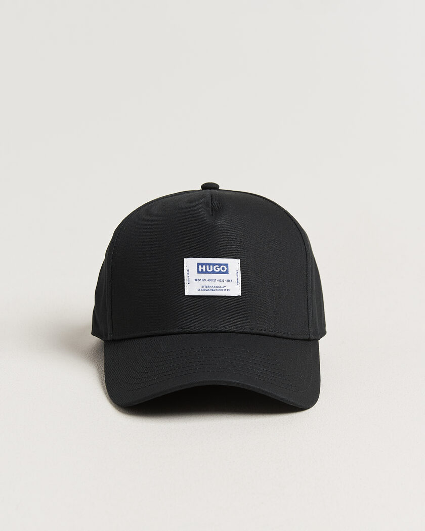 HUGO Merk Logo Cap Black – Schwarz