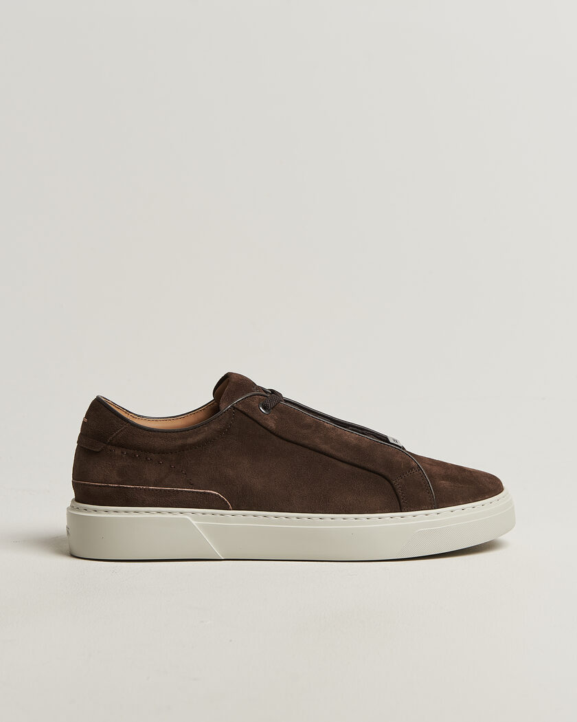  BOSS CAMEL Gary Suede Sneaker Dark Brown – Braun