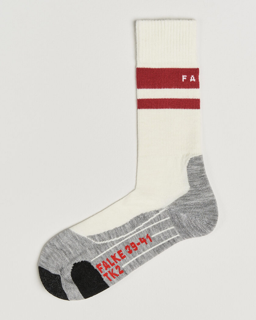 Falke Sport TK2 Explore Trekking Socks White/Red – Mehrfarbig