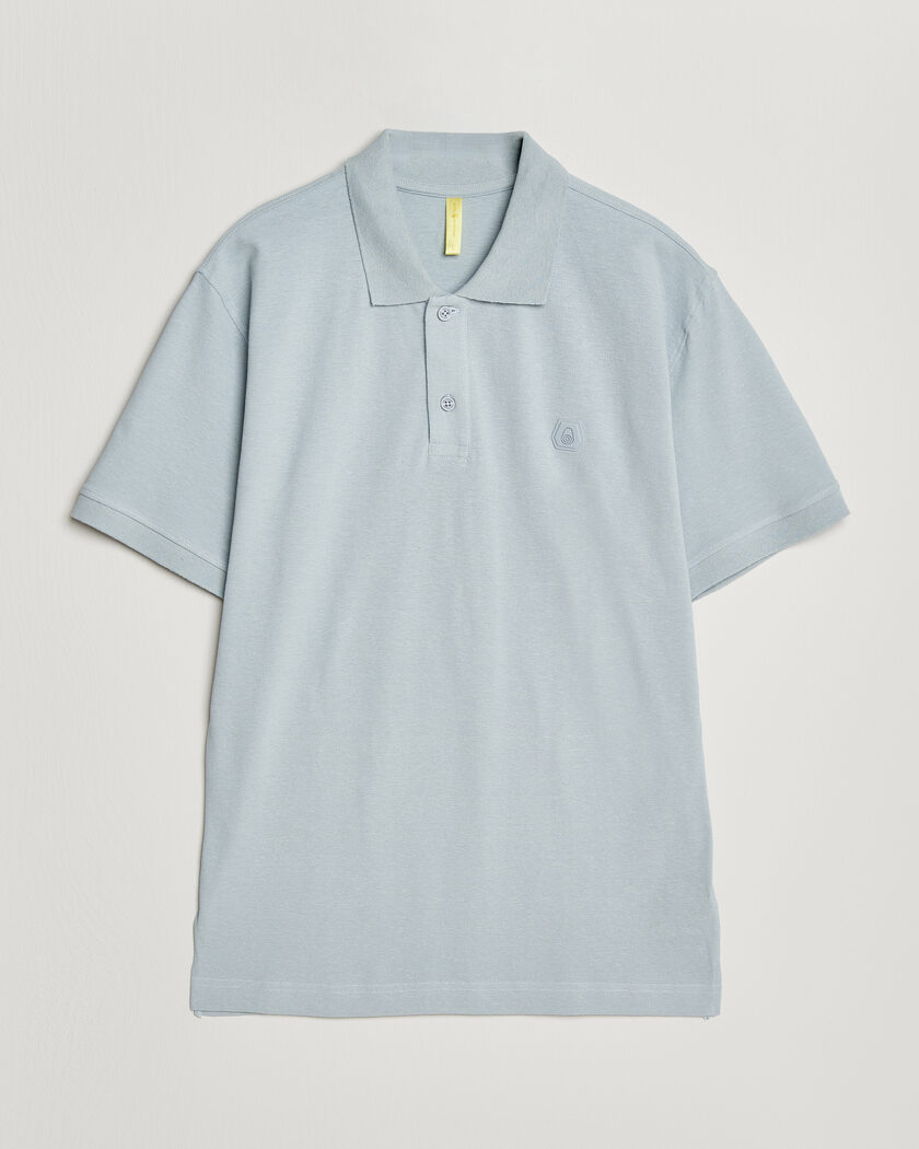 Sail Racing Tornado Cotton/Linen Pique Polo Ice Melt – Blau