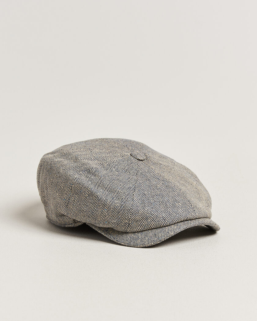 Wigéns Newsboy Retro Herringbone Cap Blue – Blau