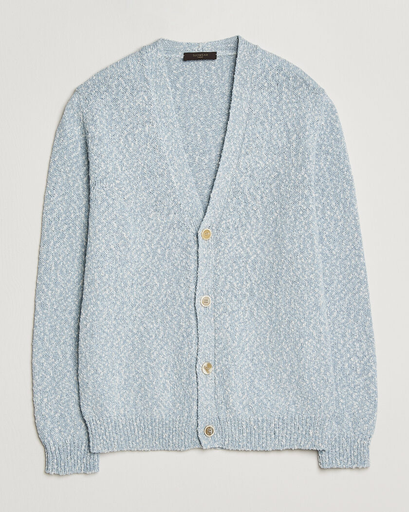 Zanone Mouline Cardigan Sky Blue – Blau