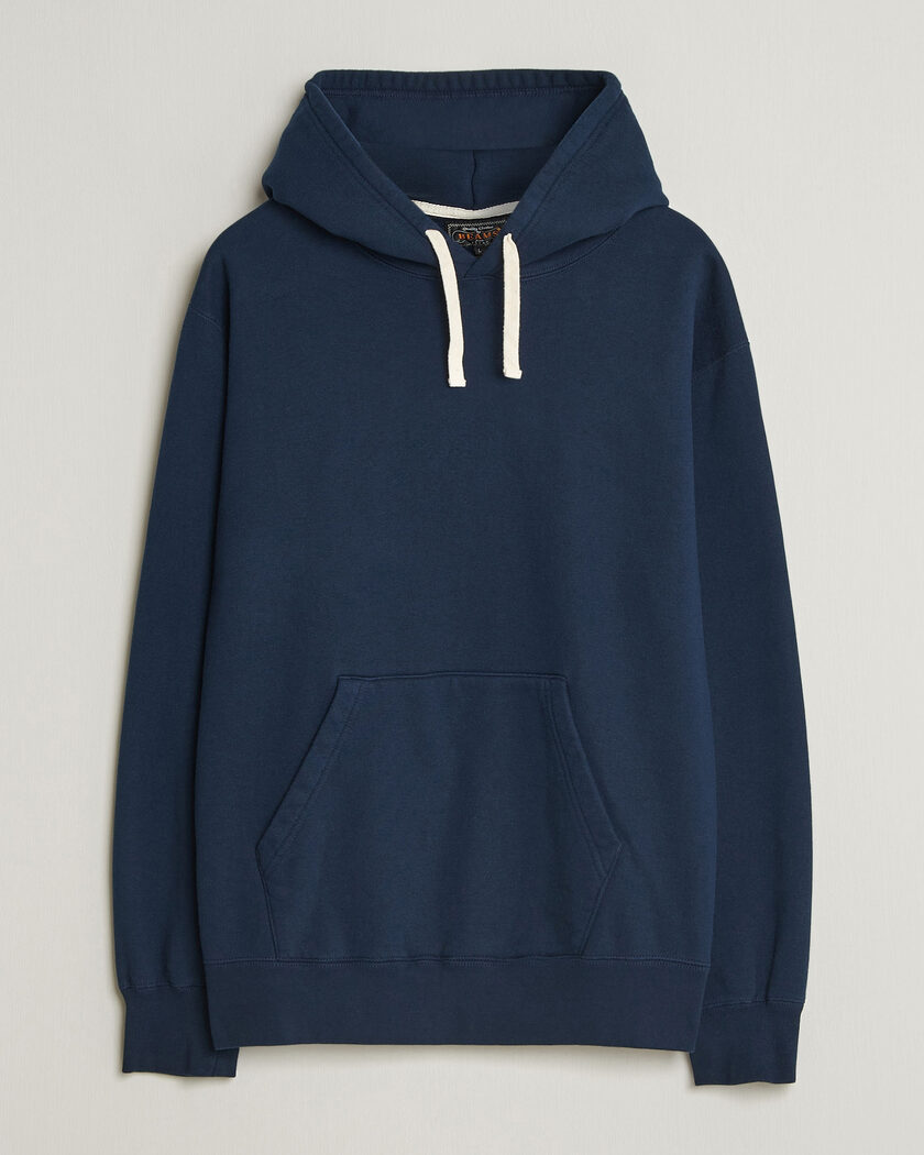 BEAMS PLUS Hooded Sweat Pullover Navy – Blau