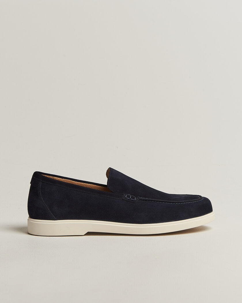 Loake Shoemakers Tuscany Suede Loafer Navy – Blau