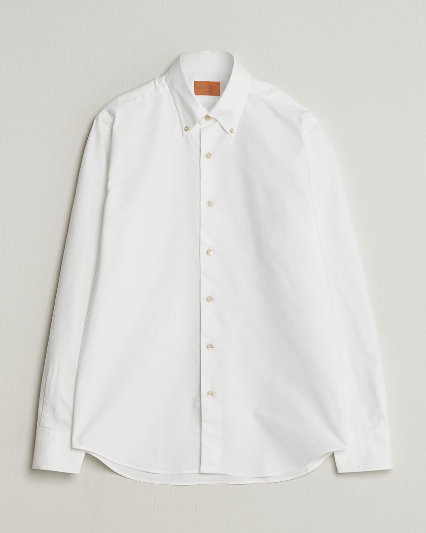 Grigio Oxford Button Down Shirt White – Weiß