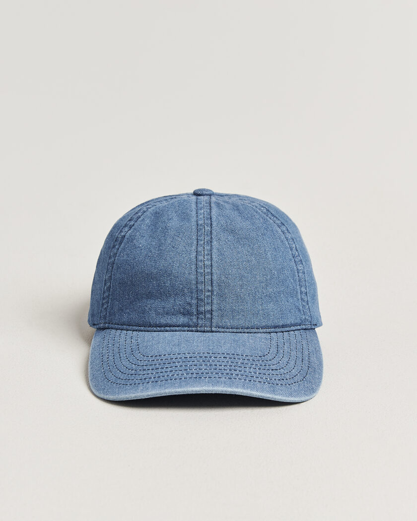 Varsity Headwear Washed Denim Baseball Cap Indigo – Blau