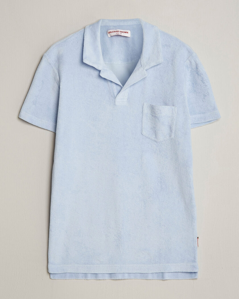 Orlebar Brown Terry Polo Surfside Blue – Blau