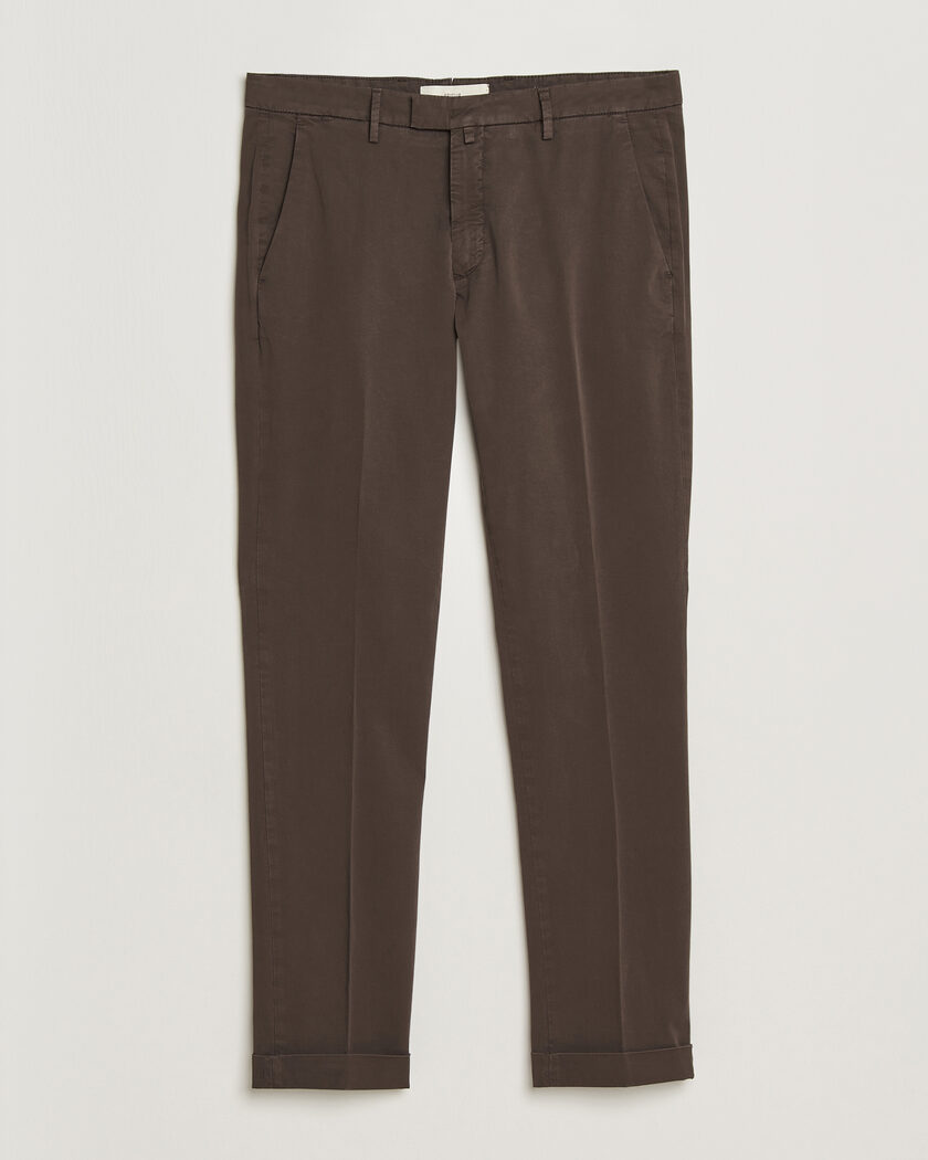 Briglia 1949 Slim Fit Cotton Chinos Brown – Braun