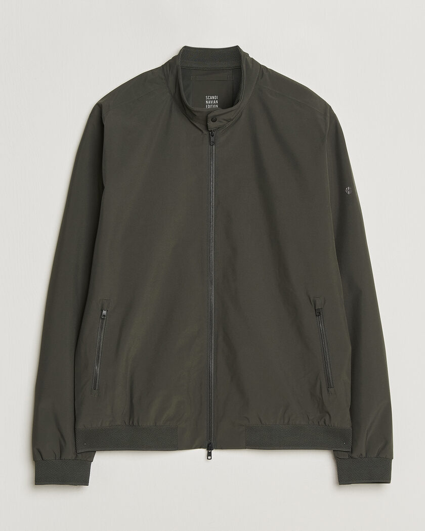 Scandinavian Edition Plain II Waterproof Jacket Dark Olive – Grün