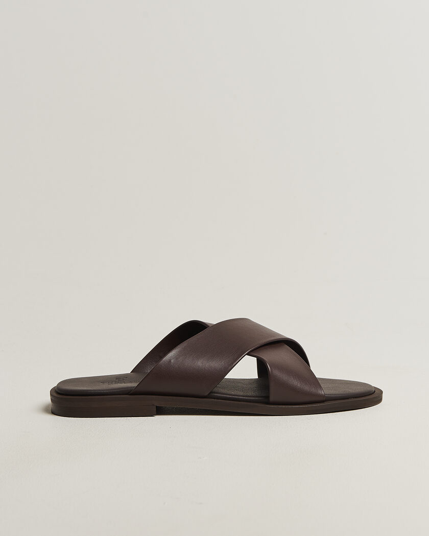 Thera's Classic Sandals Dark Brown Calf – Braun