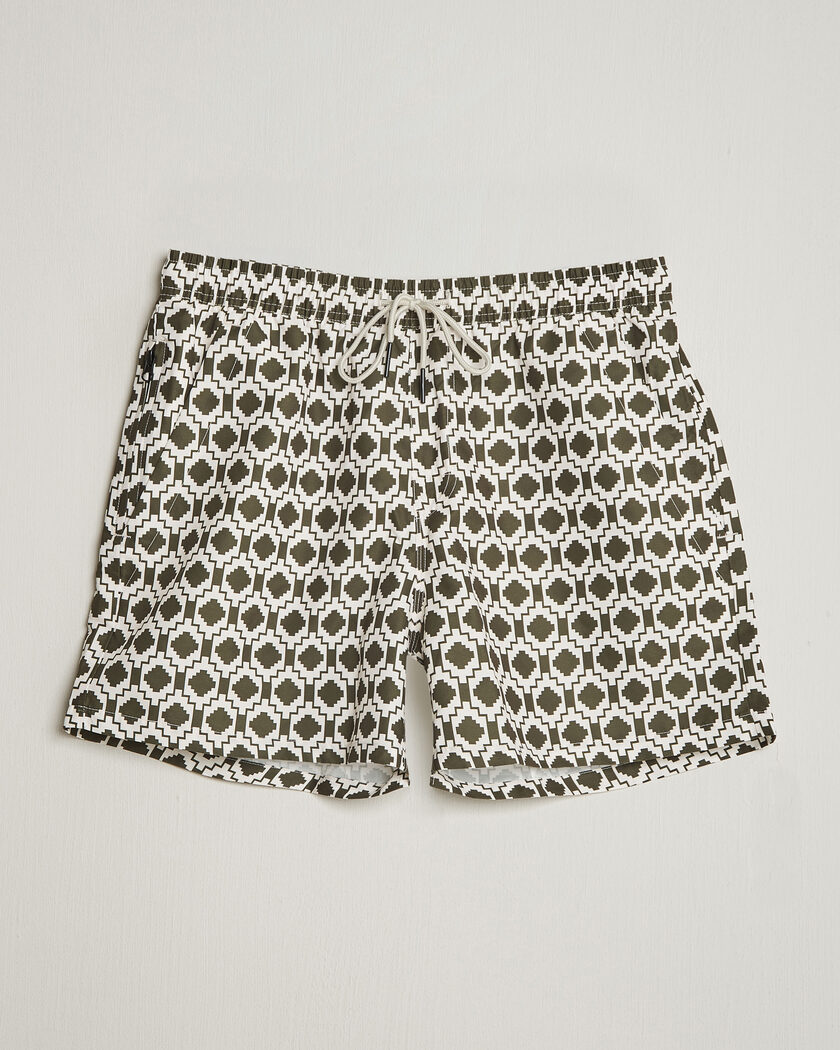 OAS Printed Swimshorts Pine Mitu – Grün