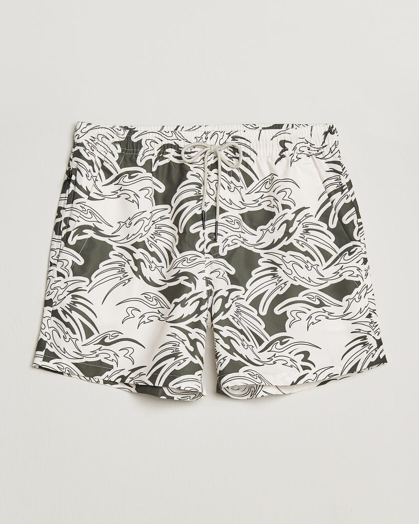 OAS Printed Swimshorts Rogue – Grün