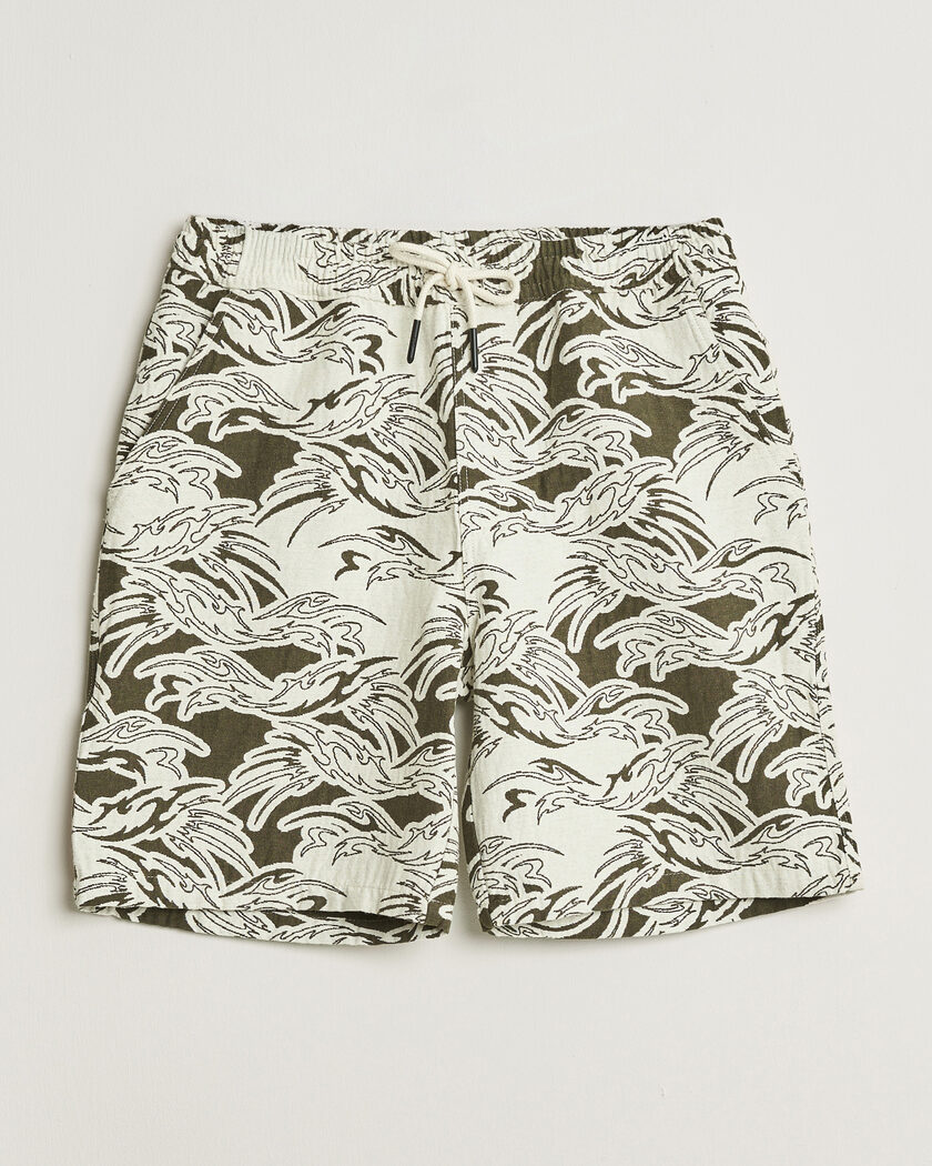 OAS Nicola Cotton Shorts Rogue Ecru – Grün