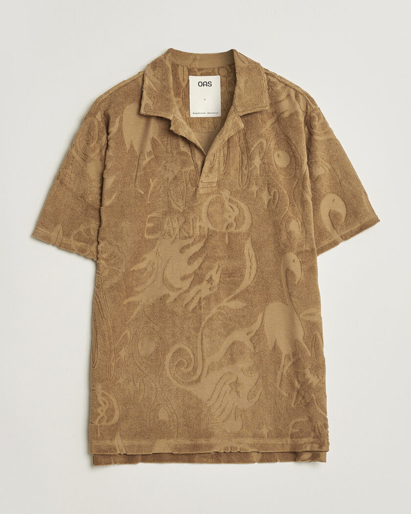 OAS Terry Polo Shirt Wendelo – Braun