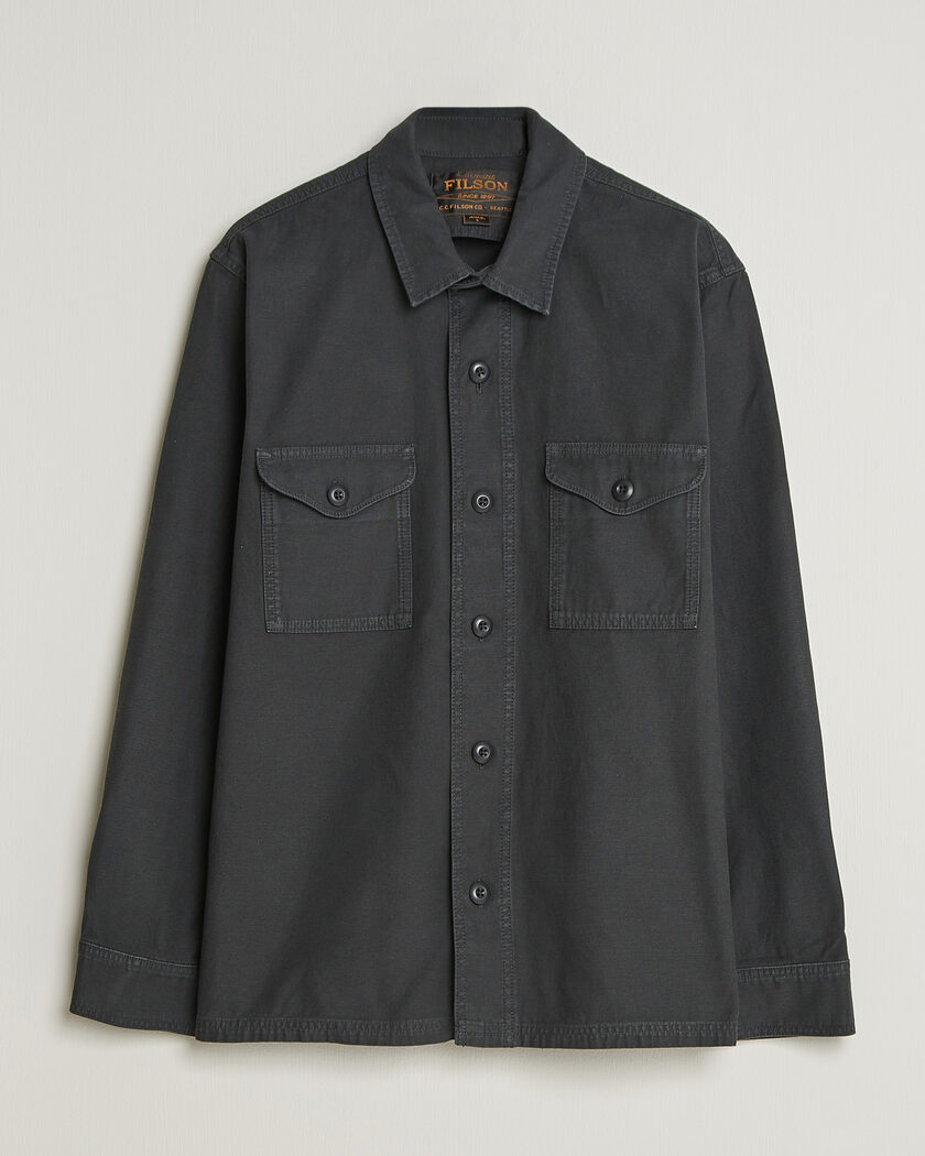 Filson Reverse Sateen Jac-Shirt Washed Black – Schwarz