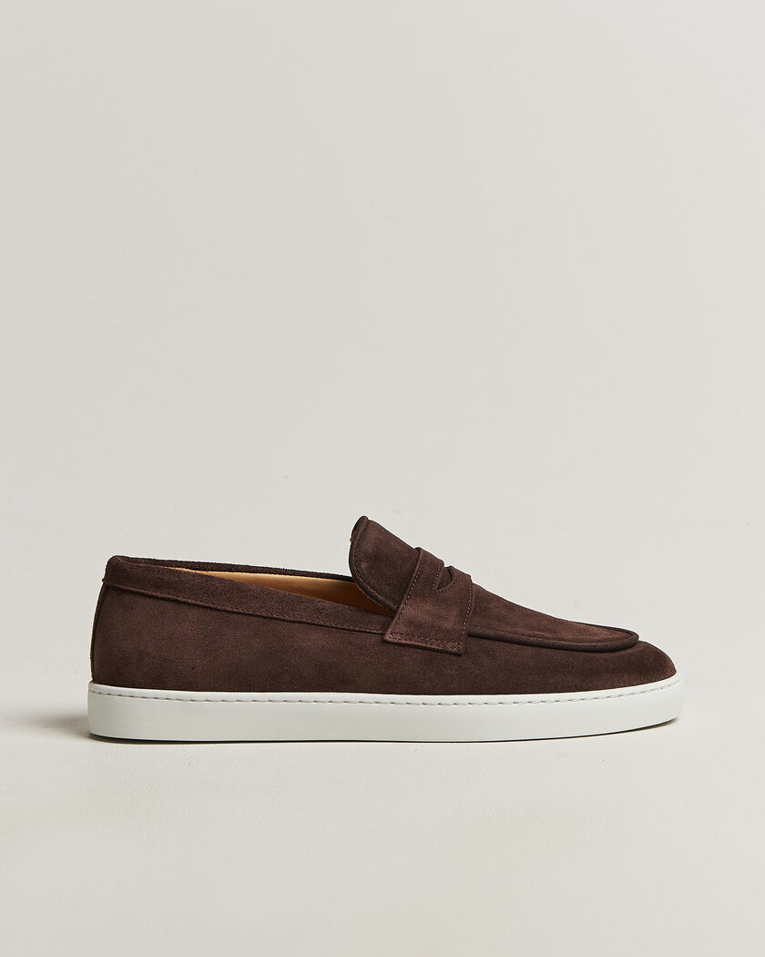 Fliteless Suede Penny Sneaker Dark Brown – Braun