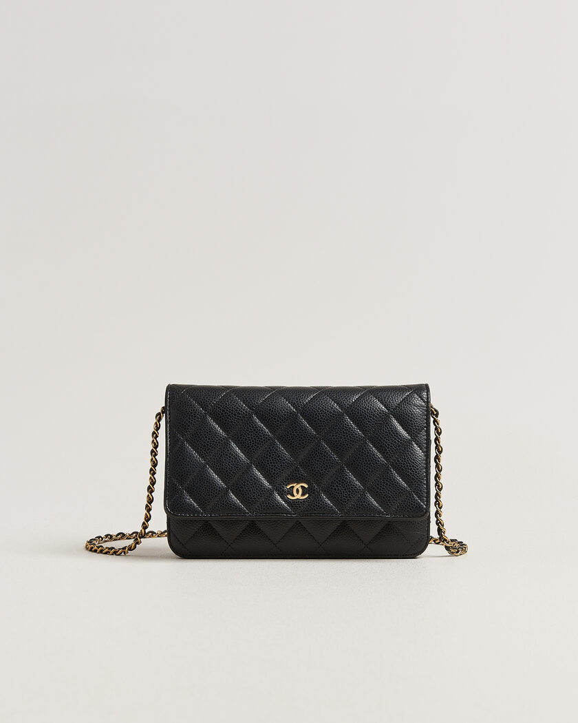 Chanel Pre-Owned Wallet On Chain Caviar Leather Black – Schwarz