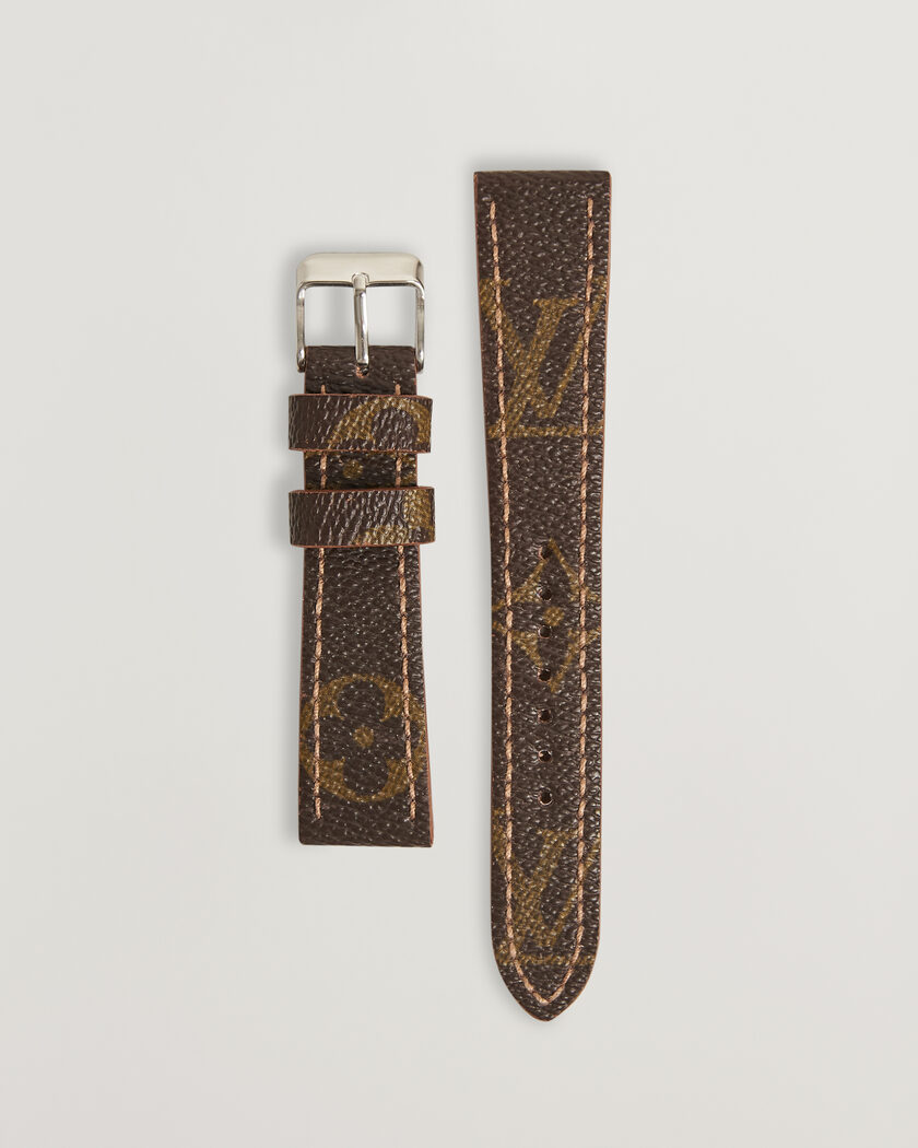 Care with Carl Watch Strap Remade Louis Vuitton 20/16 mm Monogram – Braun