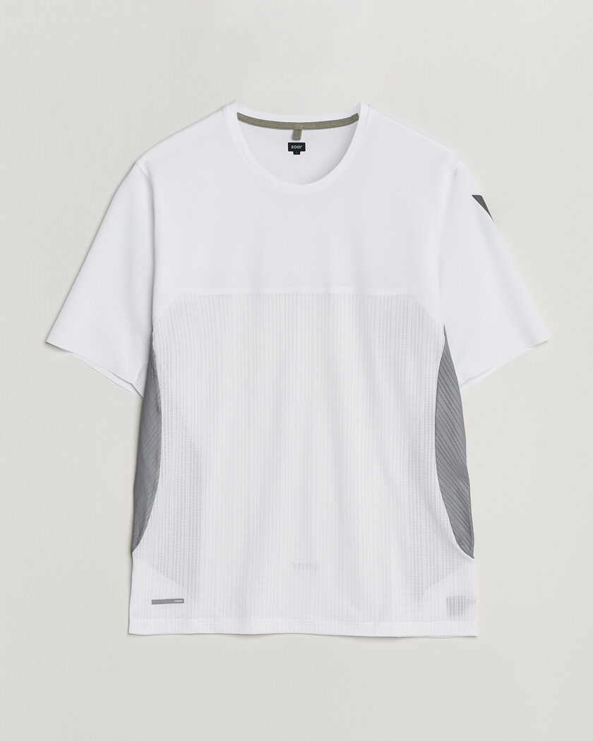 SOAR Running Hot Weather Tee White/Silver – Mehrfarbig