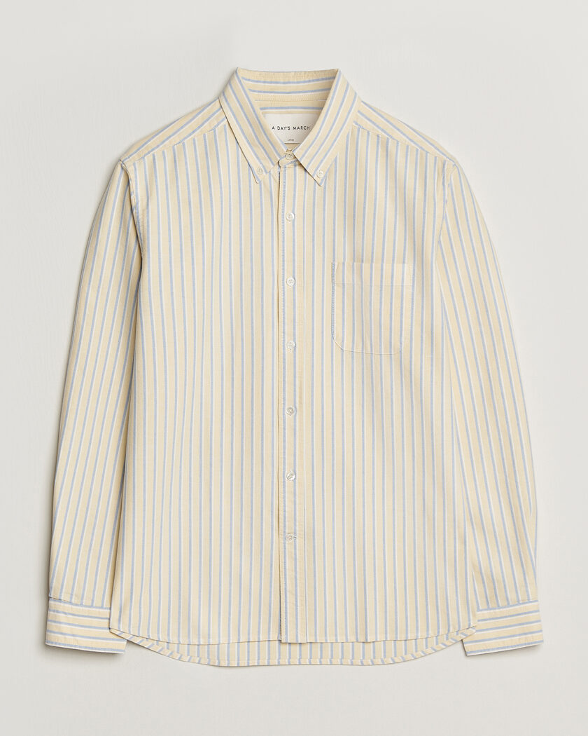 A Day's March Original Oxford Shirt Yellow Multi – Mehrfarbig