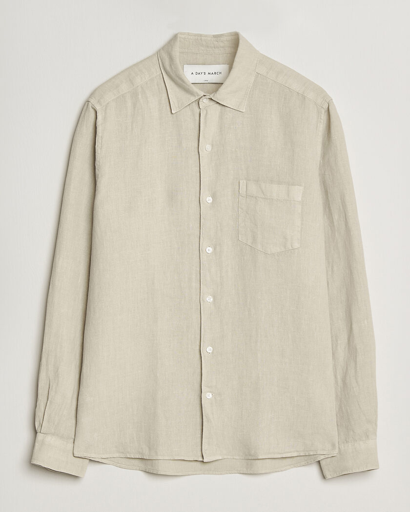 A Day's March Daintree Linen Shirt Moonstruck – Beige