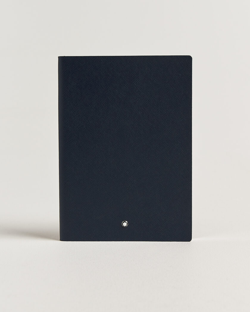 Montblanc Sartorial Leather Medium Notebook, Lined Blue – Blau