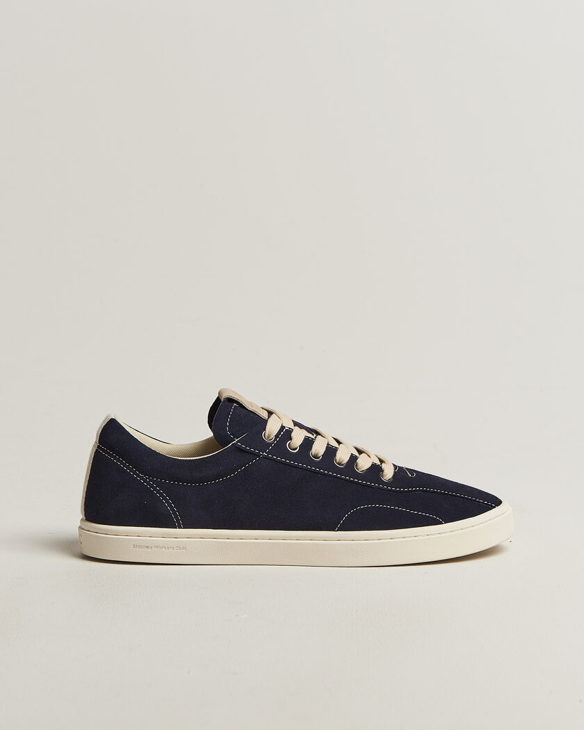 Stepney Workers Club Surma Suede Sneaker Navy – Blau