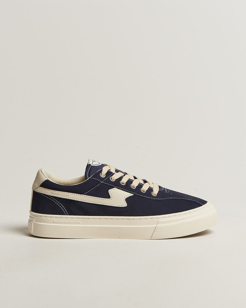Stepney Workers Club Dellow S-Strike Cupsole Suede Sneaker Navy – Blau