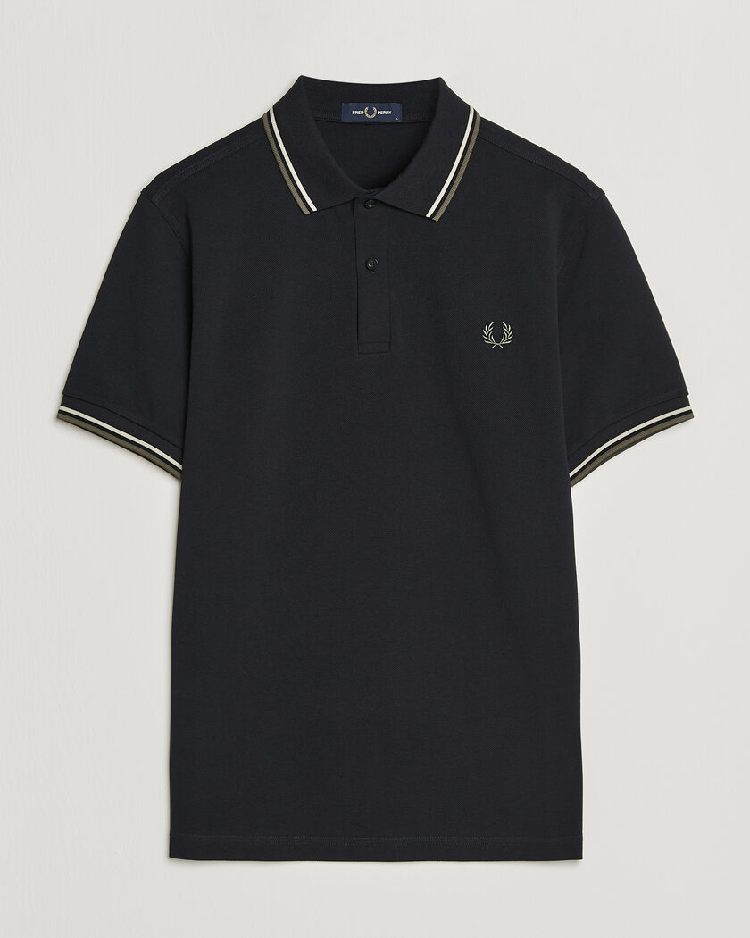 Fred Perry Twin Tipped Polo Shirt Black – Schwarz