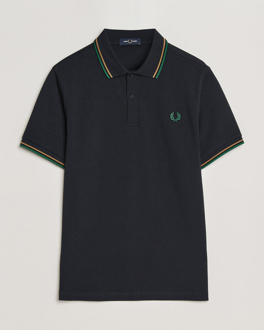 Fred Perry Twin Tipped Polo Shirt Navy – Blau