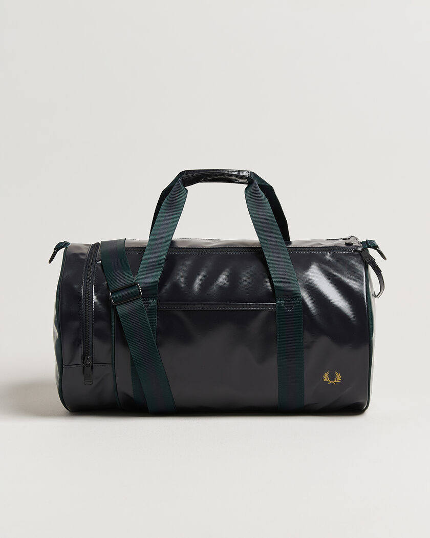  Fred Perry Classic Barrel Bag Navy/Grassroots Green – Grün