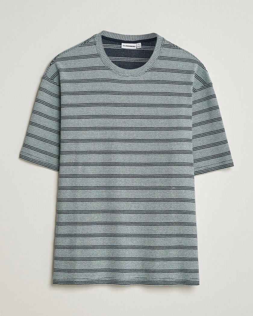 J.Lindeberg Jose Jacquard T-Shirt Estate Blue – Blau