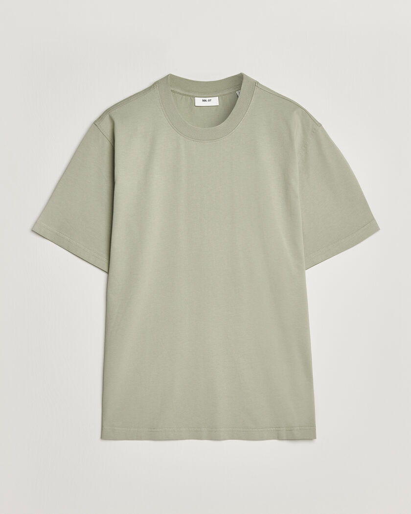 NN07 Adam Crew Neck T-Shirt Sage Green – Grün