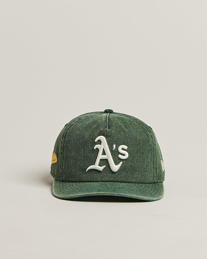 New Era 9Twenty Washed Cotton Cap Oakland Athletics – Grün