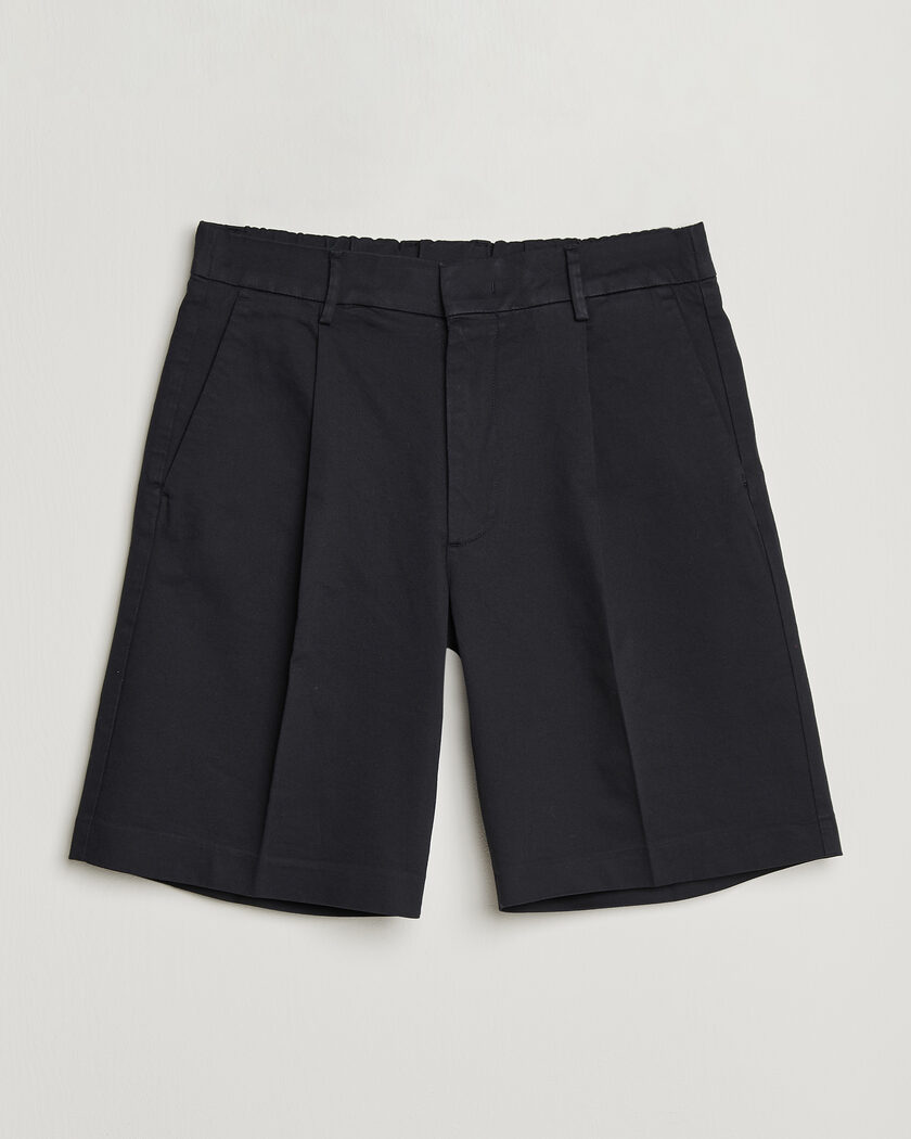 NN07 Kay Relaxed Fit Cotton Drawstring Shorts Navy Blue – Blau