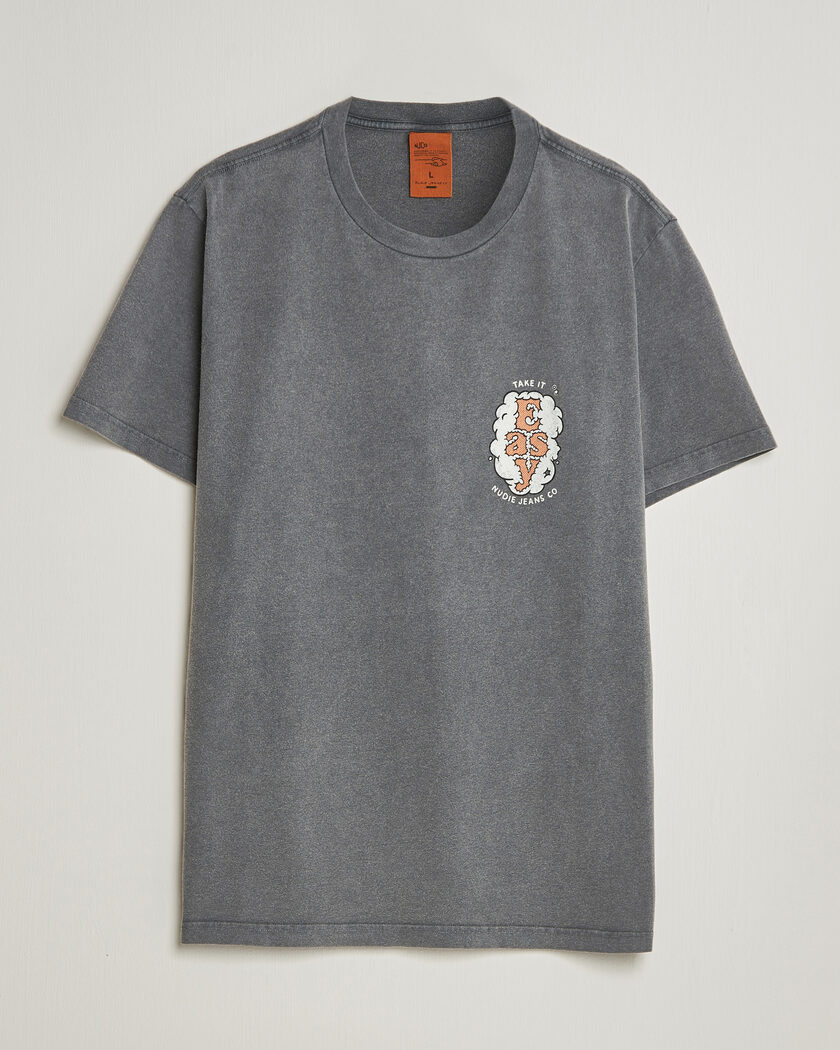 Nudie Jeans Roy Easy Cloud T-Shirt Antracite – Grau
