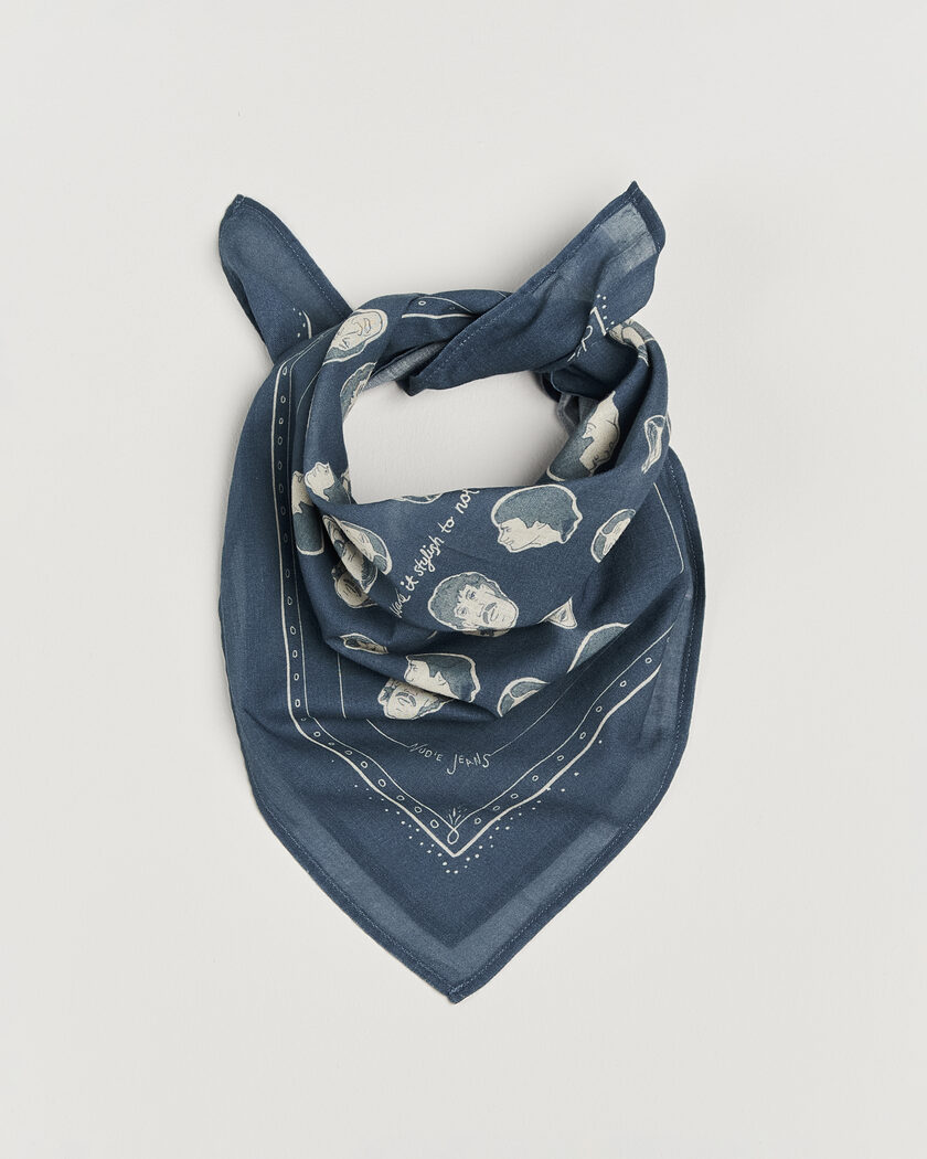 Nudie Jeans Ingrid OG Line-Up Bandana Blue – Blau