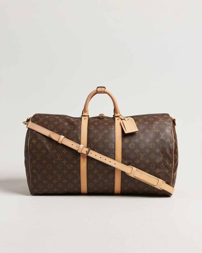 Louis Vuitton Pre-Owned Keepall 55 Bandouliére Monogram – Braun