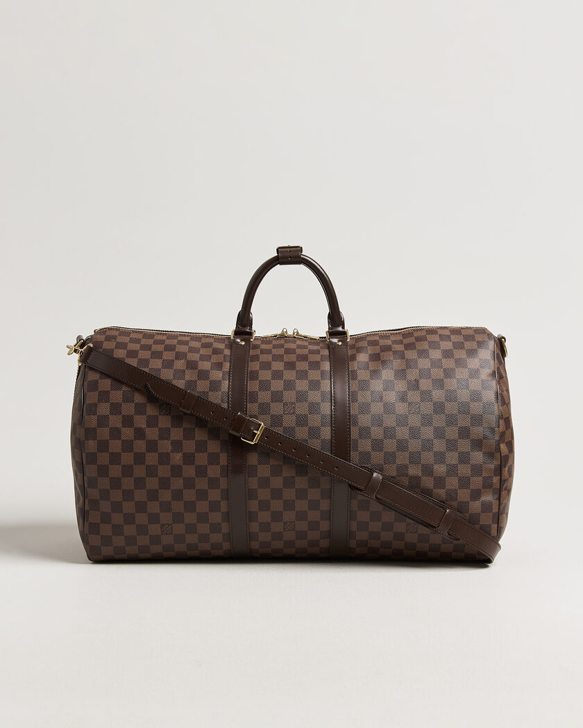 Louis Vuitton Pre-Owned Keepall 55 Bandouliére Damier Ebene – Braun