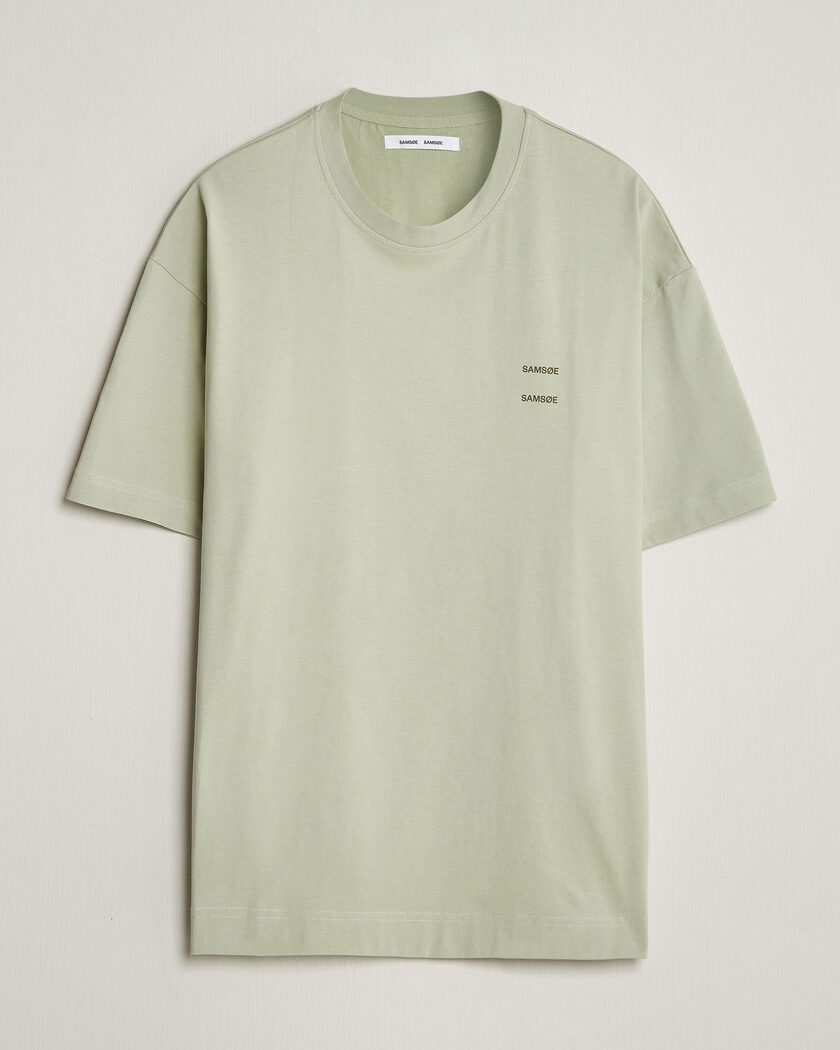 Samsøe Samsøe Joel Organic Cotton T-Shirt Desert Sage – Grün