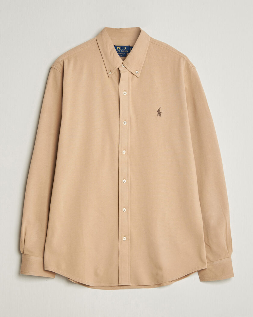 Polo Ralph Lauren Featherweight Mesh Shirt Vintage Khaki – Braun